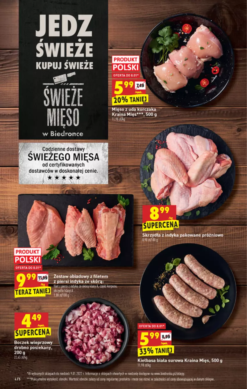 Gazetka promocyjna Biedronka - W tym tygodniu - ważna 07.01 do 08.01.2022 - strona 4 - produkty: Fa, Kiełbasa, Kiełbasa biała, Kurczak, LG, Sok