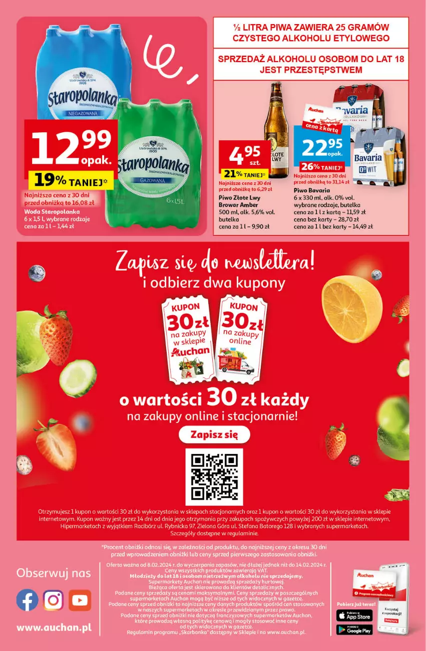 Gazetka promocyjna Auchan - Gazetka Z miłości do okazji Supermarket Auchan - ważna 08.02 do 14.02.2024 - strona 12 - produkty: Piwo