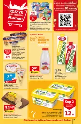 Gazetka promocyjna Auchan - Gazetka Z miłości do okazji Supermarket Auchan - Gazetka - ważna od 14.02 do 14.02.2024 - strona 7 - produkty: Ser, Salami, Maślanka, Bell, Brie, Jogurt, Margaryna, Camembert, Fanta, Bella, Deser, Ser pleśniowy, Flora, Jogobella, Mleko, Fa