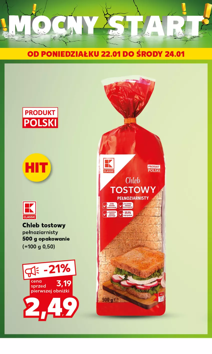 Gazetka promocyjna Kaufland - Mocny Start - ważna 22.01 do 24.01.2024 - strona 6 - produkty: Chleb, Chleb tostowy