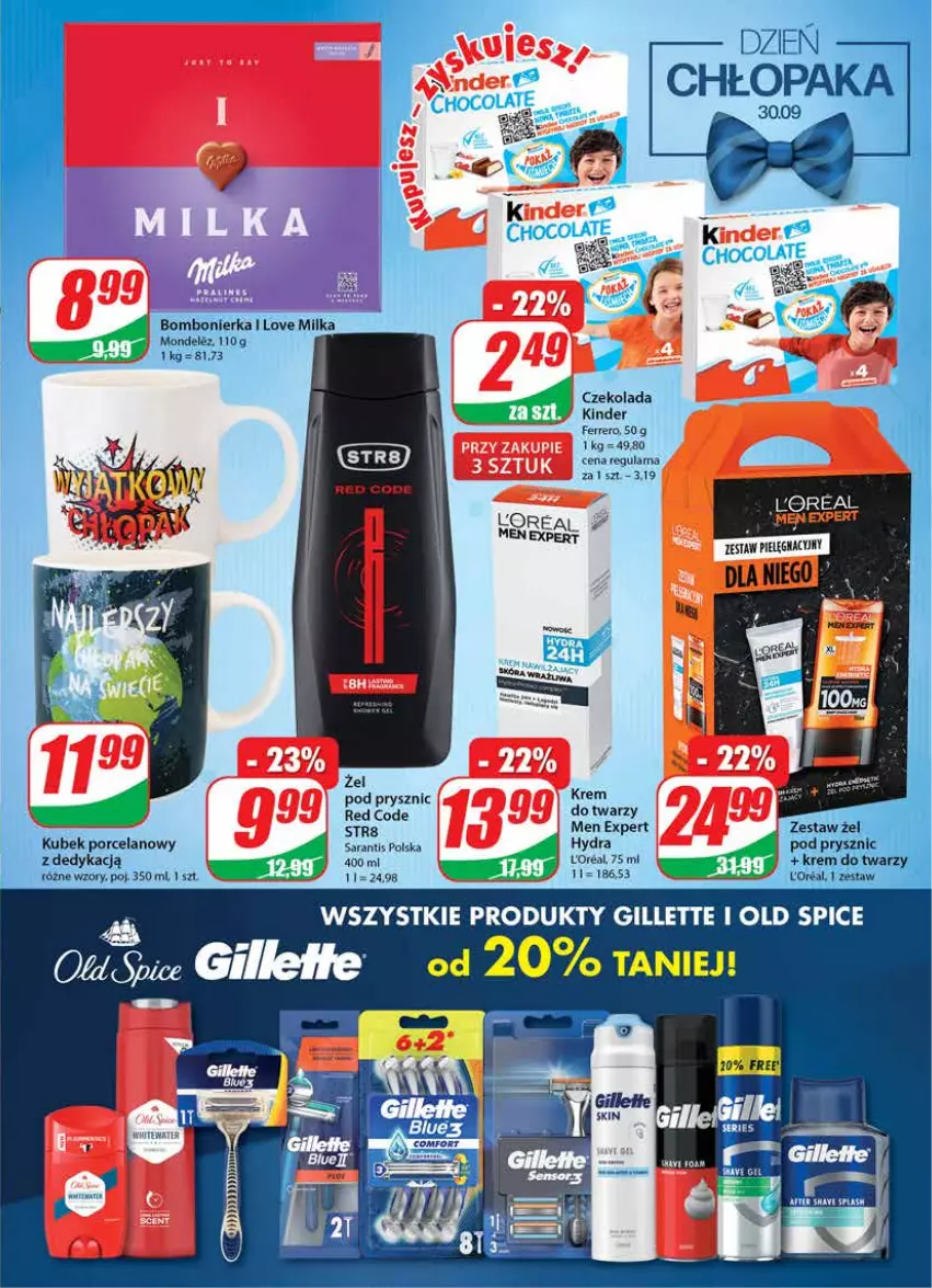 Gazetka promocyjna Dino - Gazetka - ważna 28.09 do 04.10.2022 - strona 19 - produkty: AEG, Czekolada, Ferrero, Gillette, Kinder, Krem do twarzy