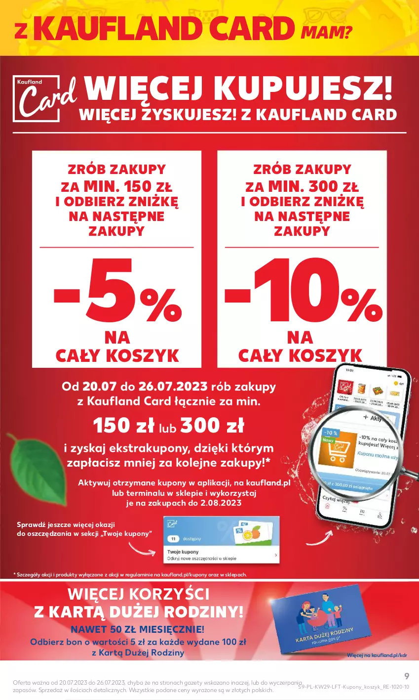 Gazetka promocyjna Kaufland - Gazetka tygodnia - ważna 20.07 do 26.07.2023 - strona 9 - produkty: Kosz, Olej