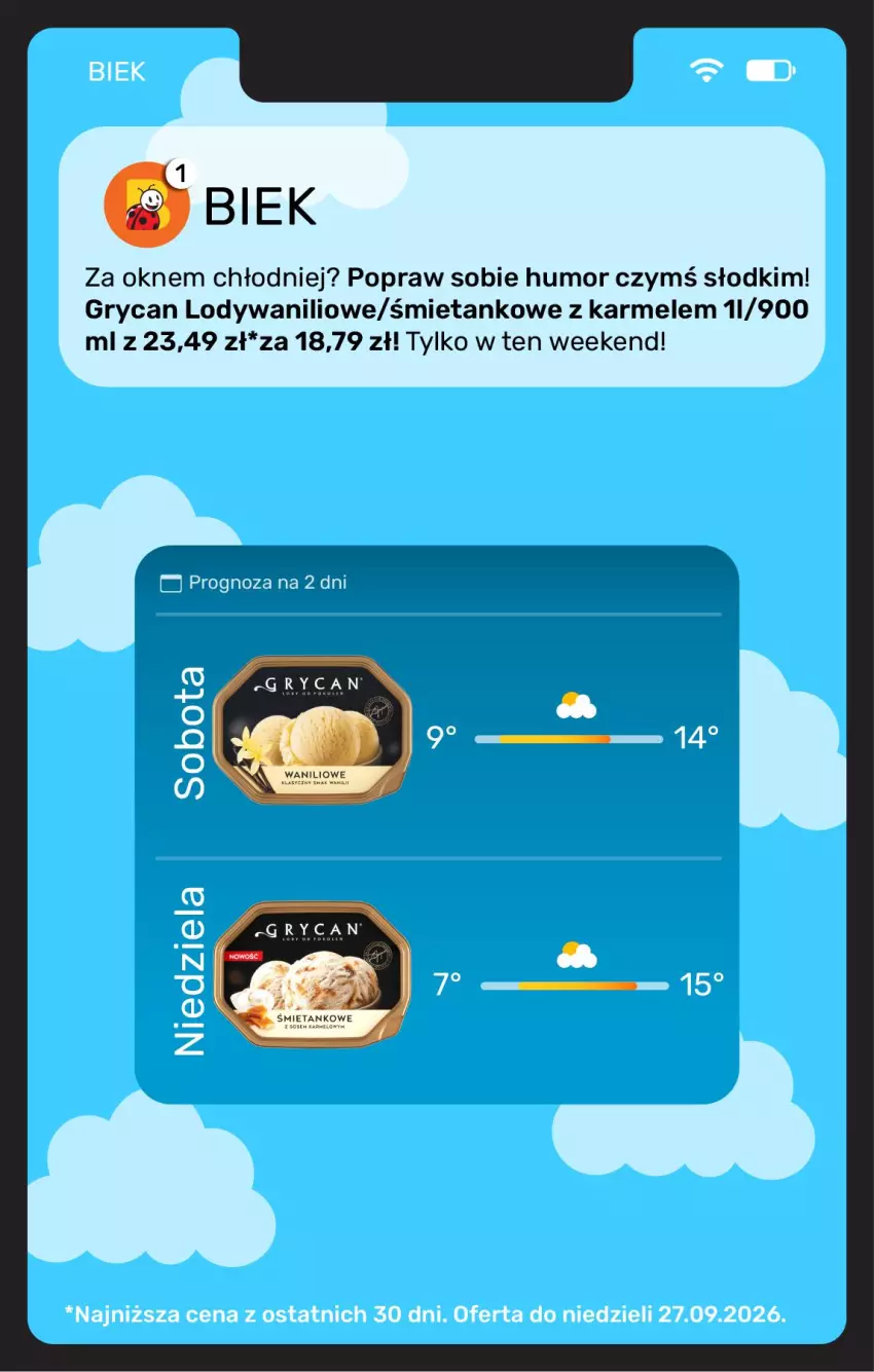Gazetka promocyjna Biedronka - BIEK - ważna 25.09 do 02.10.2026 - strona 27 - produkty: Dywan, Gry, Lody