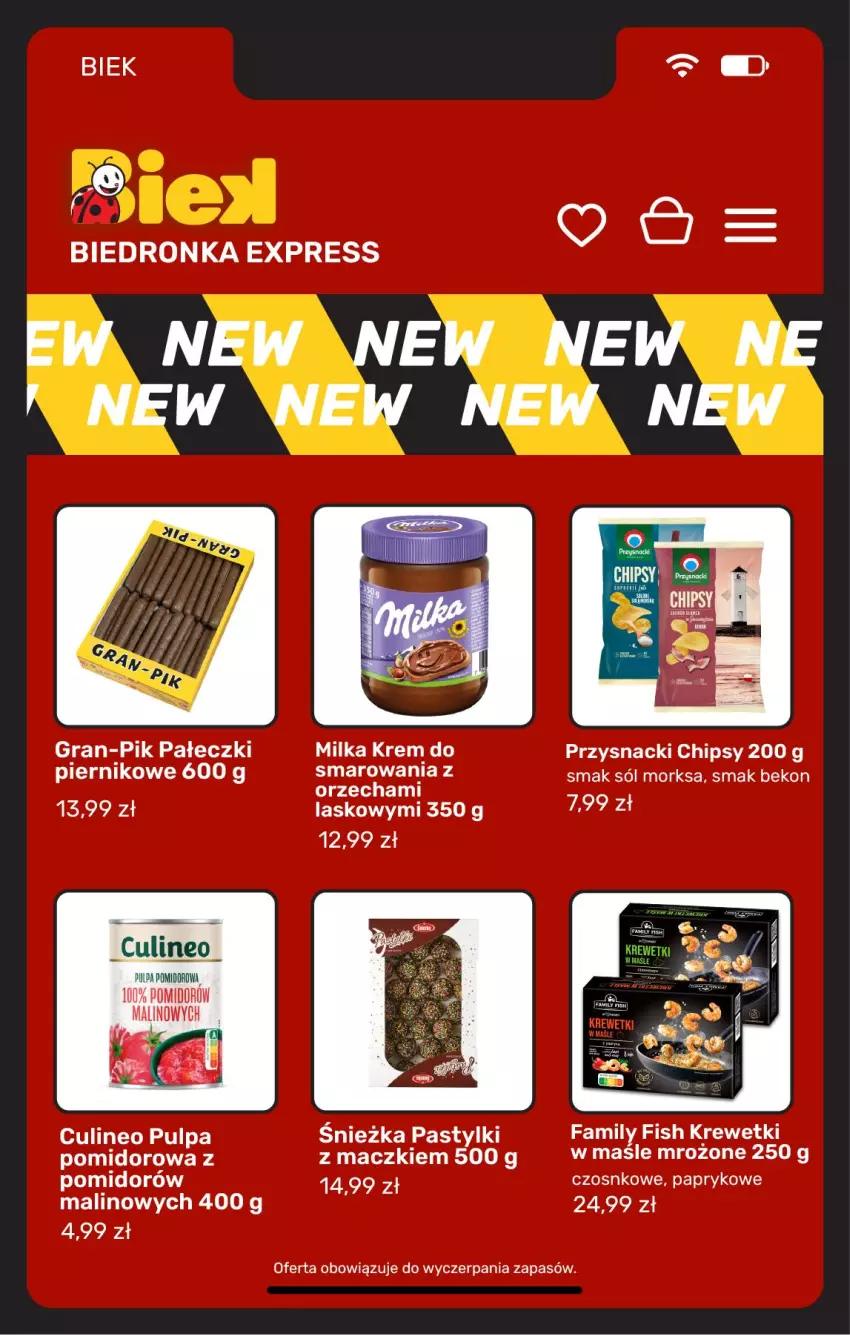 Gazetka promocyjna Biedronka - BIEK - ważna 25.09 do 02.10.2026 - strona 30 - produkty: Beko, Chipsy, Fa, Gra, Krewetki, Milka, Pastylki, Piernik, Przysnacki, Sól