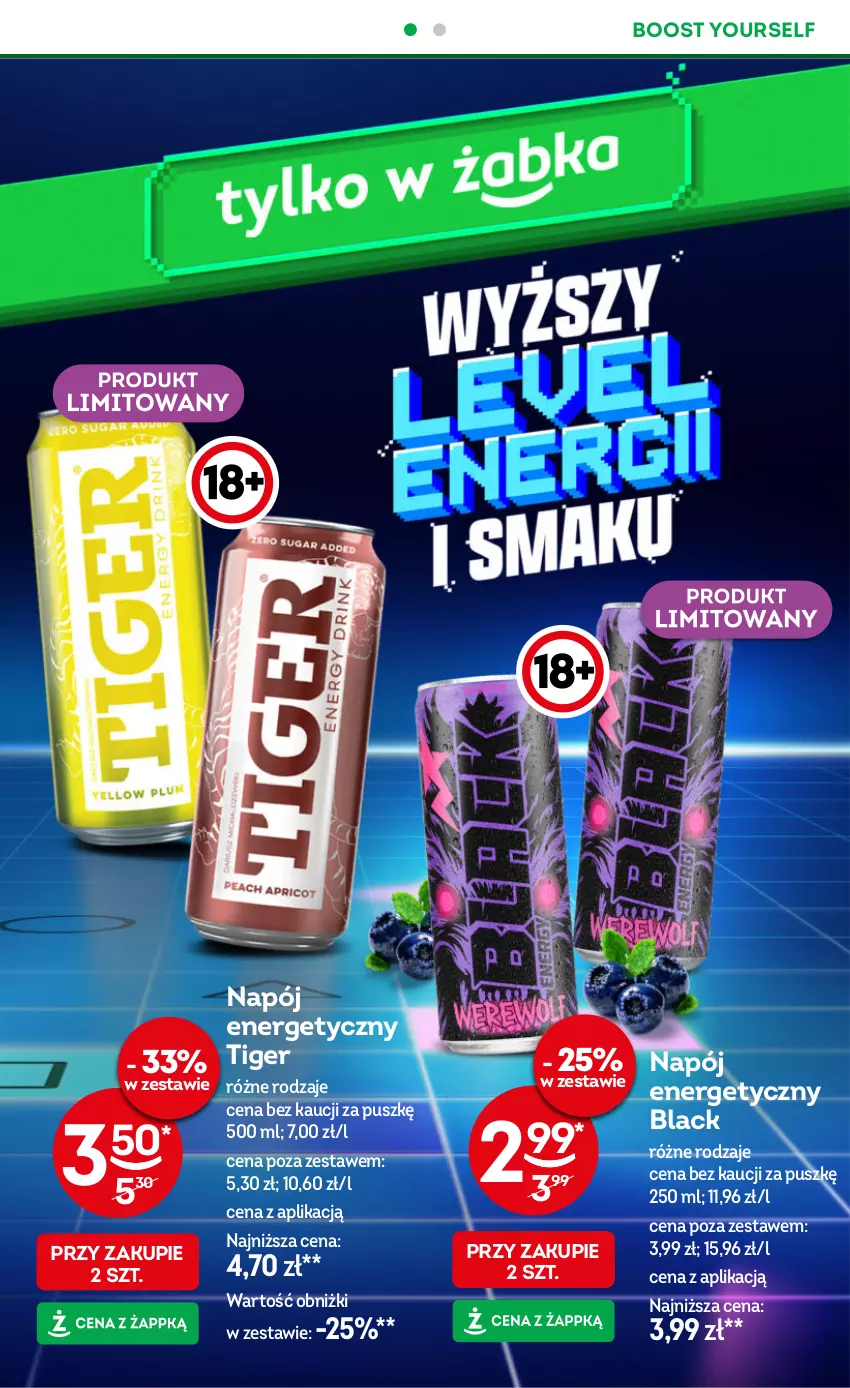 Gazetka promocyjna Żabka - ważna 08.10 do 21.10.2025 - strona 14 - produkty: Lack, Napój, Napój energetyczny, Tiger