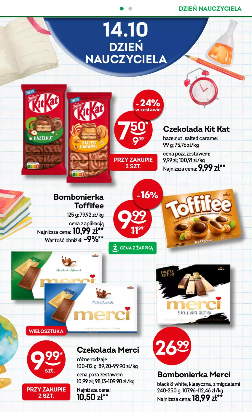 Gazetka promocyjna Żabka - ważna 08.10 do 21.10.2025 - strona 22 - produkty: Czekolada, Kit Kat, Lack, Merci, Toffifee