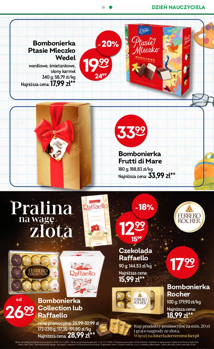 Gazetka promocyjna Żabka - ważna 08.10 do 21.10.2025 - strona 23 - produkty: Czekolada, Fa, Mleczko, Ptasie mleczko, Raffaello