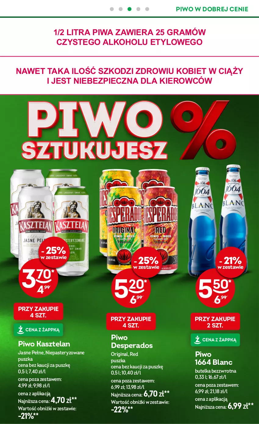 Gazetka promocyjna Żabka - ważna 08.10 do 21.10.2025 - strona 34 - produkty: Desperados, Gin, Gra, Kasztelan, Piec, Piwa, Piwo