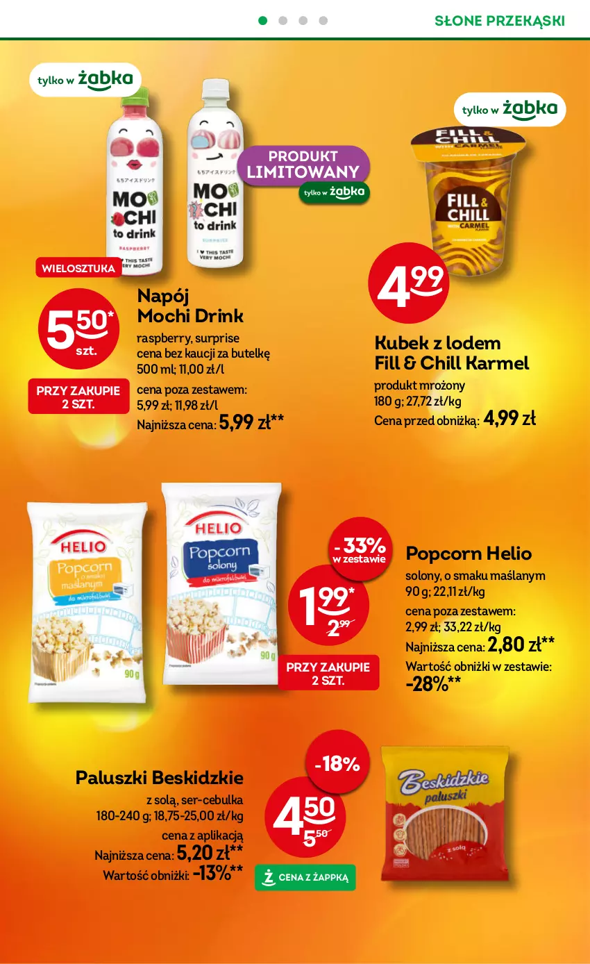 Gazetka promocyjna Żabka - ważna 08.10 do 21.10.2025 - strona 43 - produkty: Beskidzki, Helio, Kubek, Napój, Popcorn, Ser