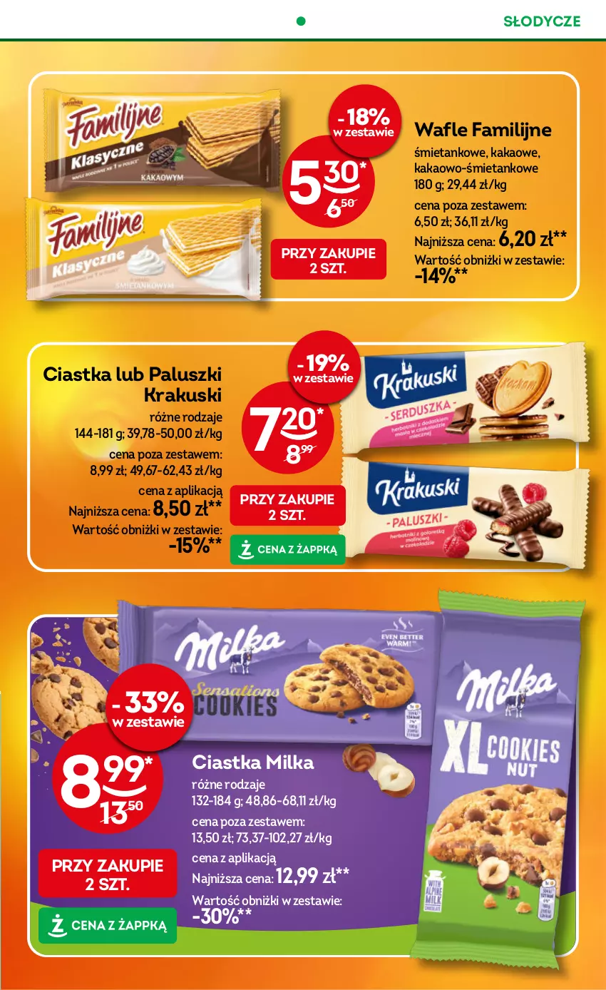 Gazetka promocyjna Żabka - ważna 08.10 do 21.10.2025 - strona 47 - produkty: Ciastka, Fa, Kakao, Krakus, Krakuski, Milka, Wafle