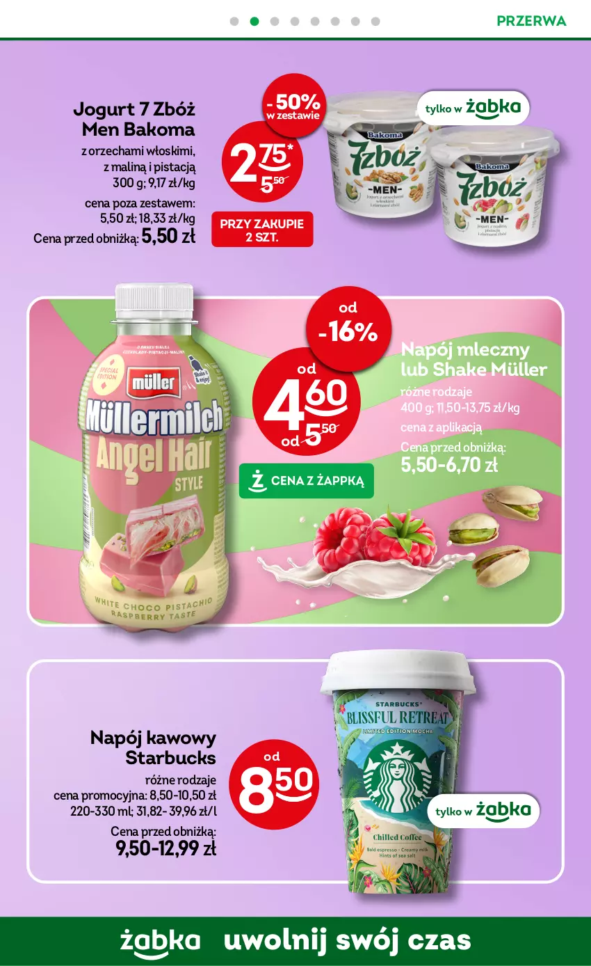 Gazetka promocyjna Żabka - ważna 08.10 do 21.10.2025 - strona 57 - produkty: Bakoma, Jogurt, Müller, Napój, Napój mleczny