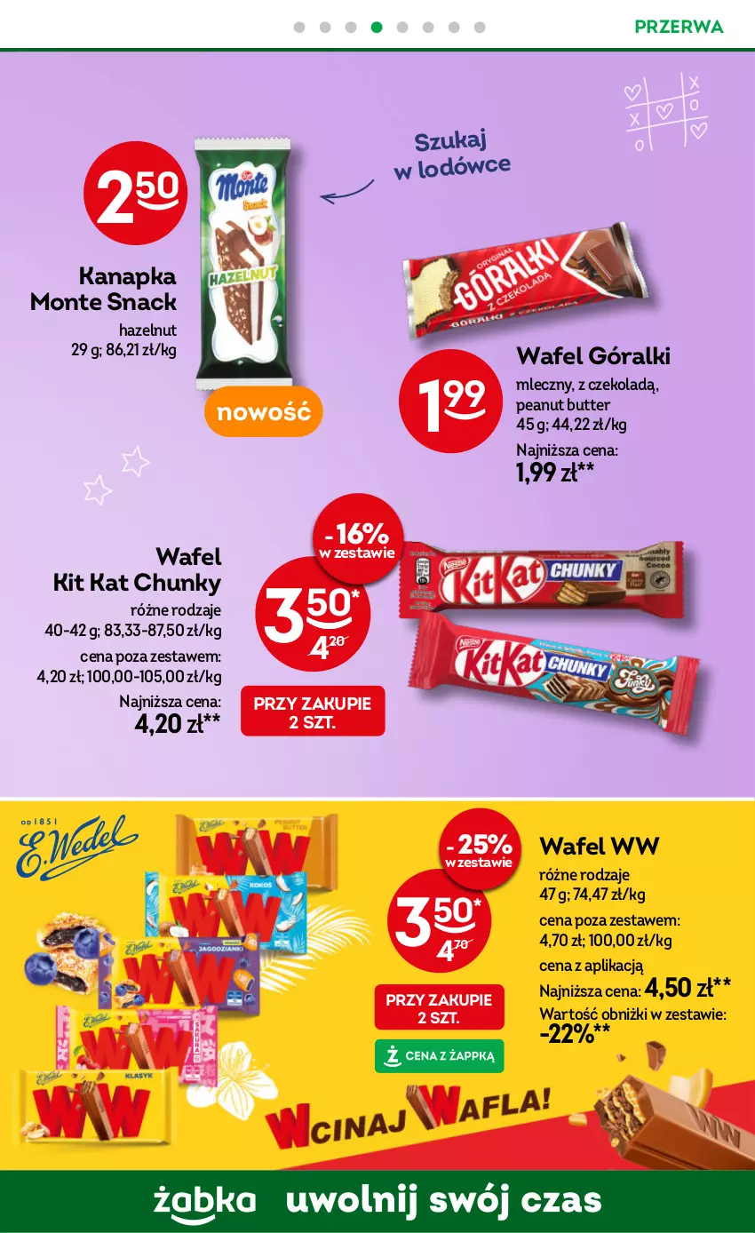 Gazetka promocyjna Żabka - ważna 08.10 do 21.10.2025 - strona 59 - produkty: Góralki, Kit Kat, Monte