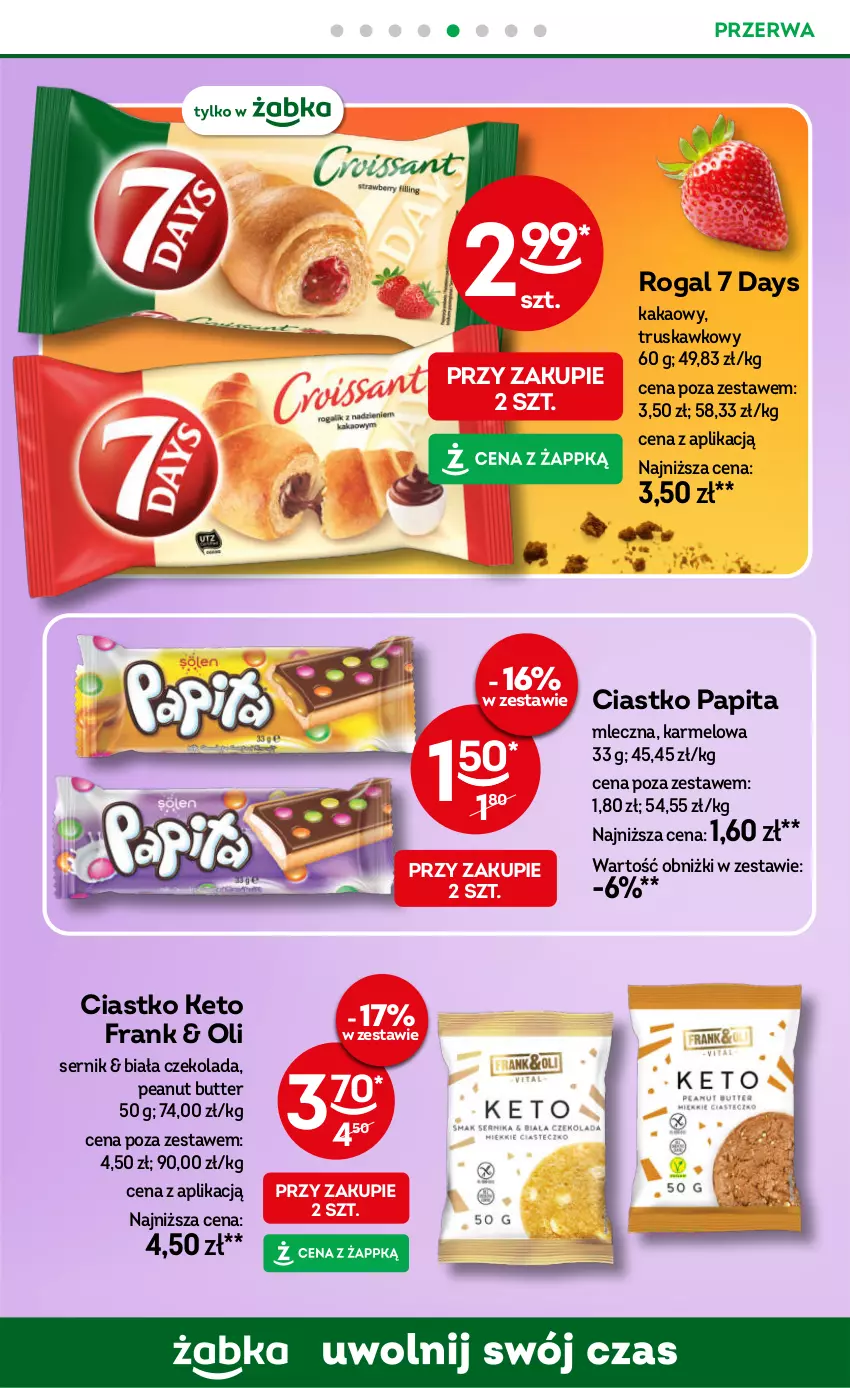 Gazetka promocyjna Żabka - ważna 08.10 do 21.10.2025 - strona 60 - produkty: 7 Days, Czekolada, Kakao, Rogal, Ser