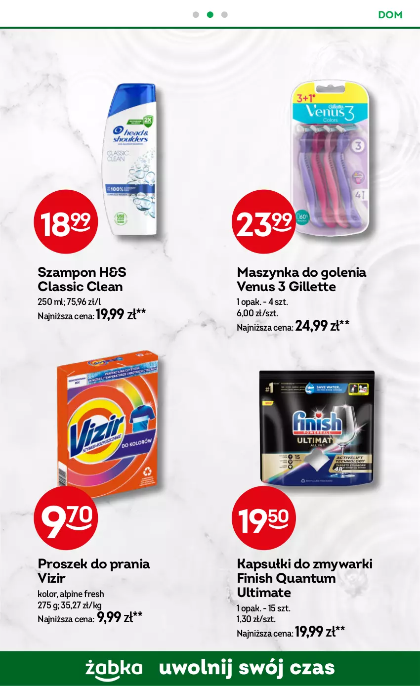 Gazetka promocyjna Żabka - ważna 08.10 do 21.10.2025 - strona 79 - produkty: Finish, Gillette, Maszynka, Maszynka do golenia, Proszek do prania, Szampon, Szynka, Venus, Vizir, Zmywarki