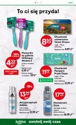 Gazetka promocyjna Żabka - Gazetka - ważna od 21.10 do 21.10.2025 - strona 78 - produkty: Gin, Pampers, Dezodorant, Adidas, Velvet, Dove, Szynka, Chusteczki, Maszynka, Maszynka do golenia, Antyperspirant