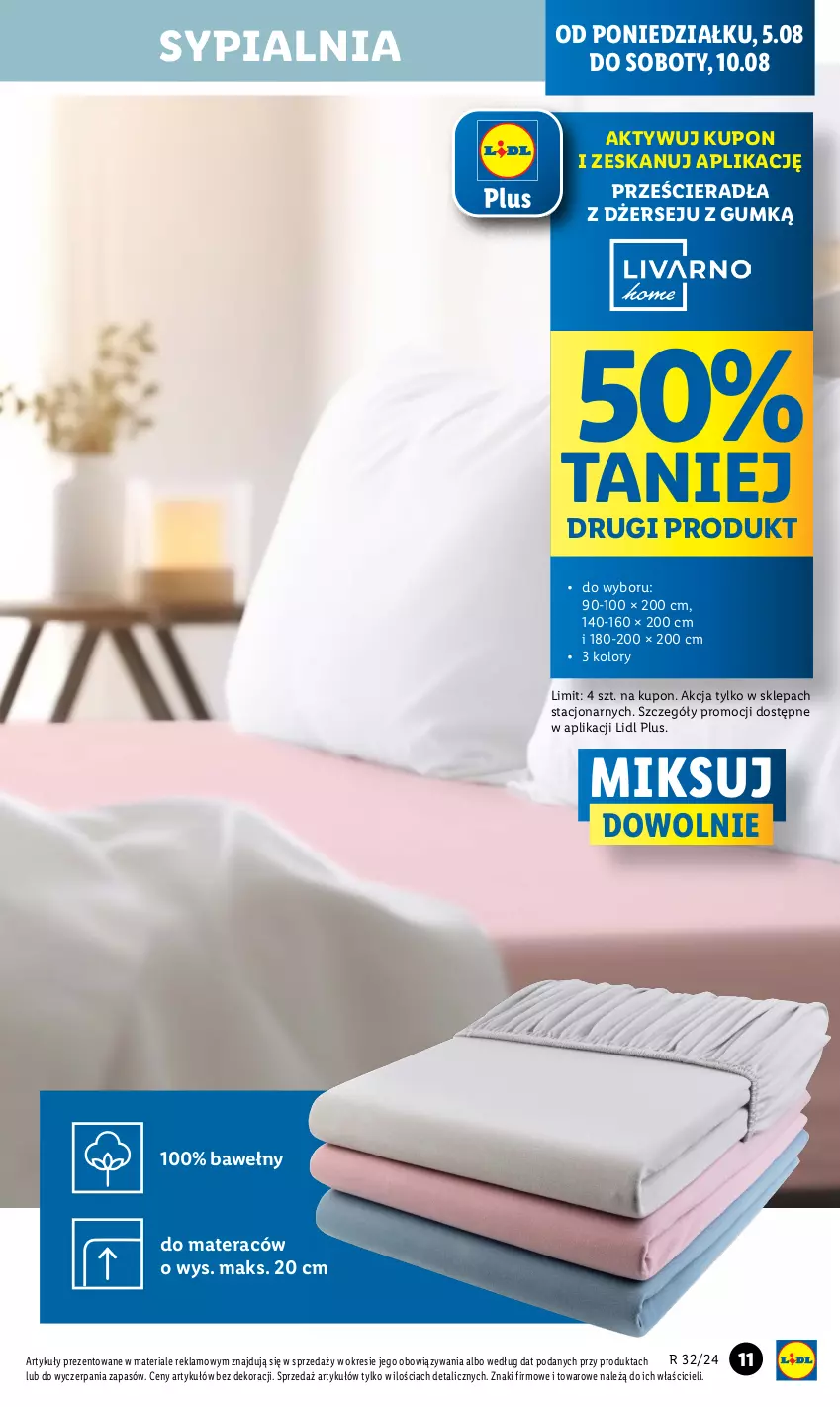 Gazetka promocyjna Lidl - GAZETKA - ważna 05.08 do 10.08.2024 - strona 13 - produkty: Materac, Sypialnia, Tera