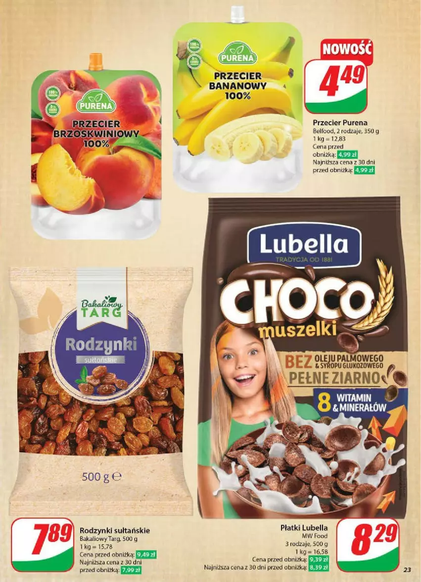 Gazetka promocyjna Dino - ważna 28.05 do 03.06.2025 - strona 16 - produkty: Bell, Bella, Lubella, Olej, Pur, Rodzynki, Syrop