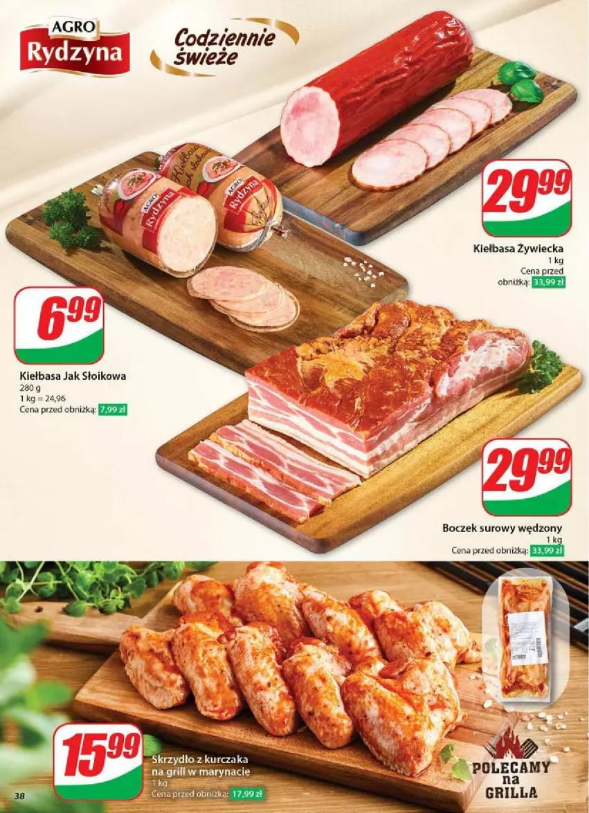 Gazetka promocyjna Dino - ważna 28.05 do 03.06.2025 - strona 32 - produkty: Boczek, Grill, Kiełbasa, Kurczak