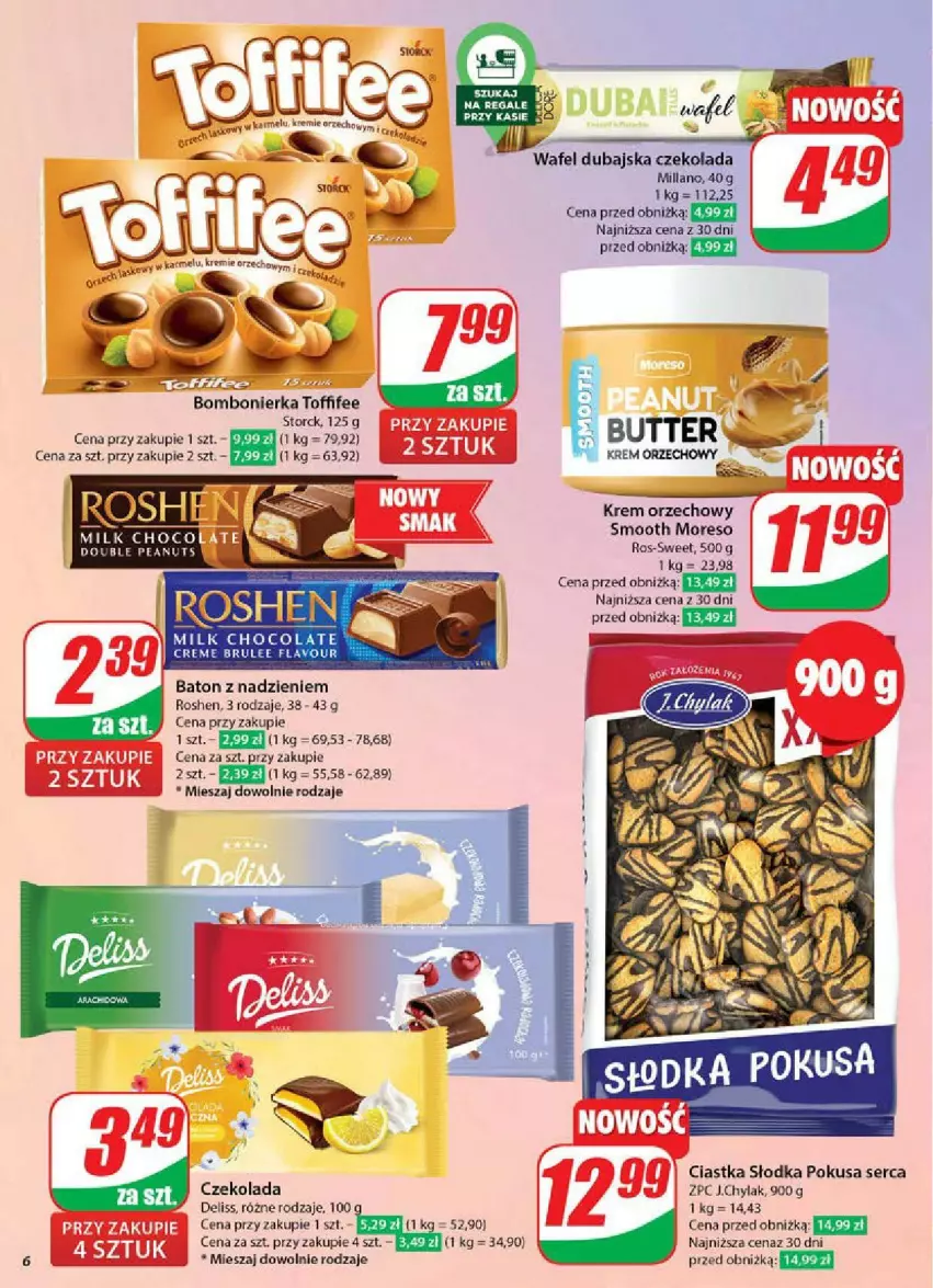 Gazetka promocyjna Dino - ważna 28.05 do 03.06.2025 - strona 56 - produkty: Baton, Ciastka, Czekolada, Deliss, Krem orzechowy, Ser, Toffifee