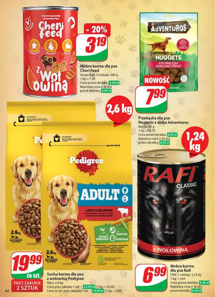Gazetka promocyjna Dino - ważna 28.05 do 03.06.2025 - strona 59 - produkty: Adventuros, Mars, Mokra karma, Pedigree, Sucha karma