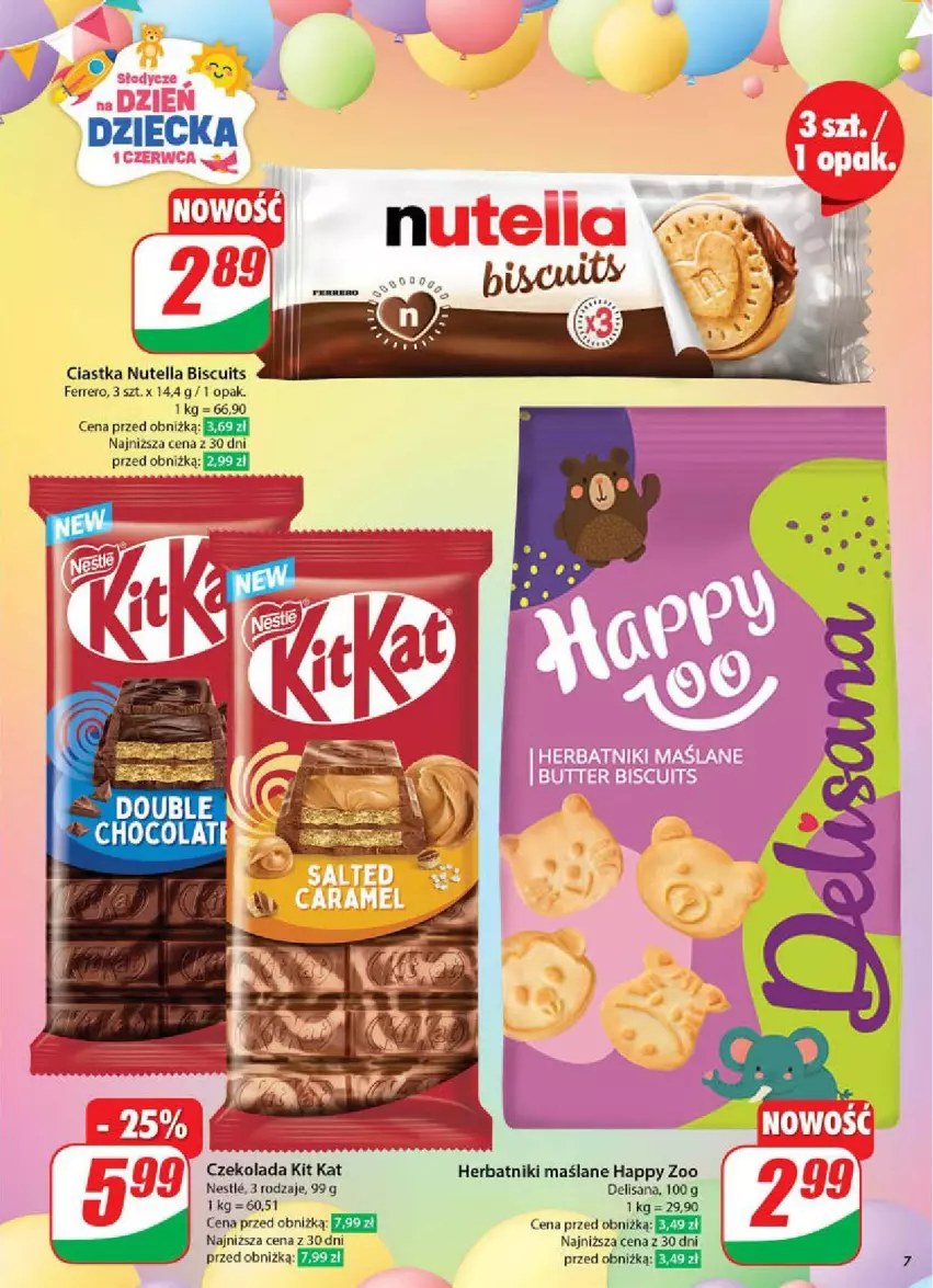 Gazetka promocyjna Dino - ważna 28.05 do 03.06.2025 - strona 67 - produkty: Ciastka, Czekolada, Ferrero, Herbatniki, Isana, Kit Kat, Nutella