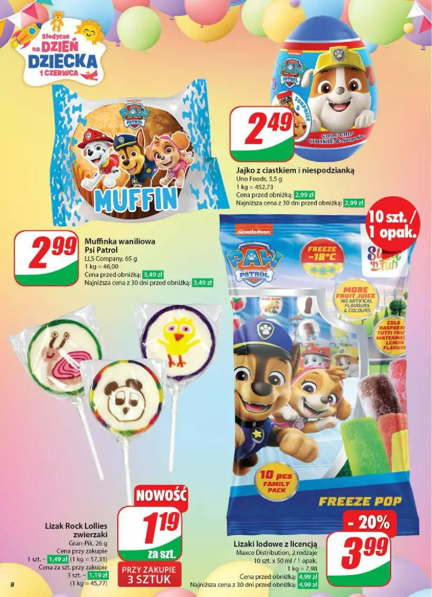 Gazetka promocyjna Dino - ważna 28.05 do 03.06.2025 - strona 69 - produkty: Gra, Inka, Lizaki, Psi Patrol