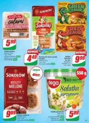 Gazetka promocyjna Dino - Gazetka - ważna od 03.06 do 03.06.2025 - strona 42 - produkty: Sałatka, Sok, Salami, Sokołów, Sałat, Burger, Kotlet