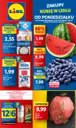 Gazetka promocyjna Lidl - GAZETKA - Gazetka - ważna od 10.07 do 10.07.2024 - strona 1 - produkty: Piwa, Szynka wieprzowa, Cukier, Kuchnia, Szynka, POLMLEK, Arbuz, Mleko