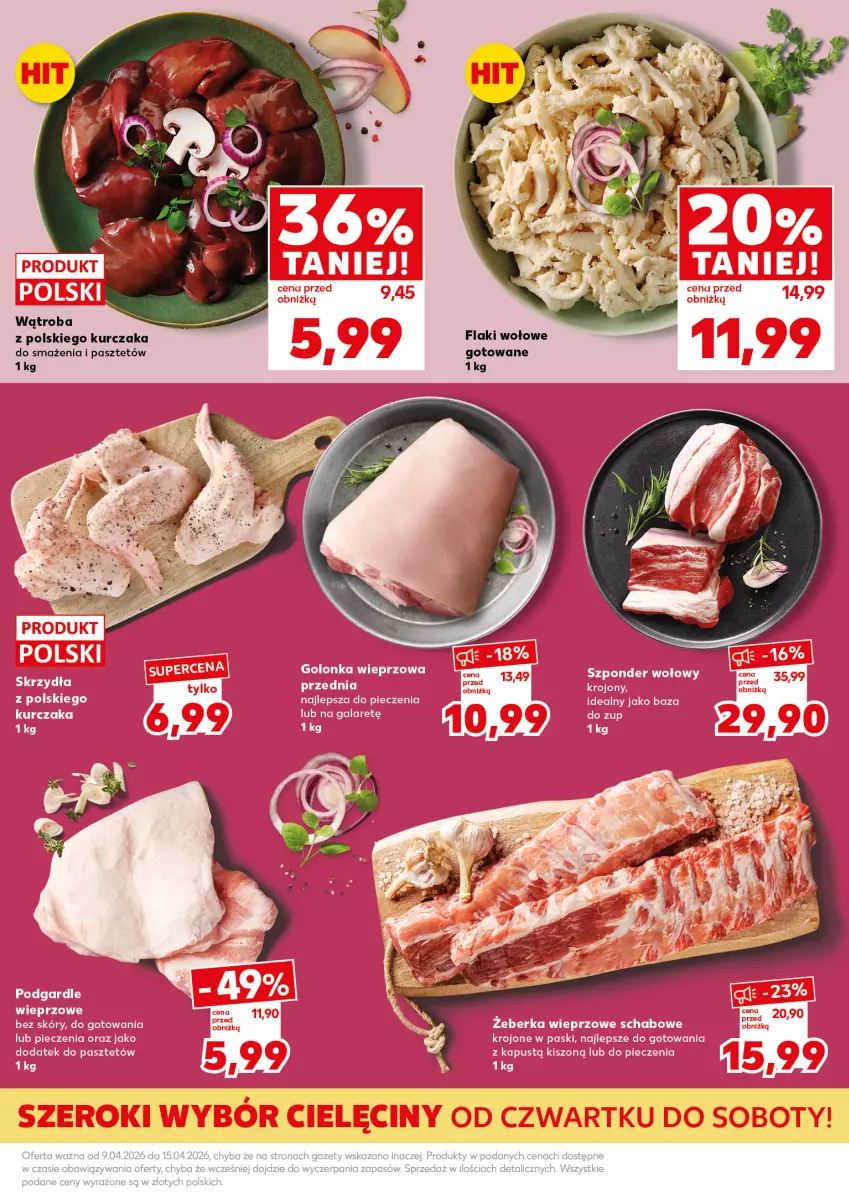 Gazetka promocyjna Kaufland - Mocny Start - ważna 13.04 do 15.04.2026 - strona 15 - produkty: Flaki, Flaki wołowe, Kurczak, Pasztet