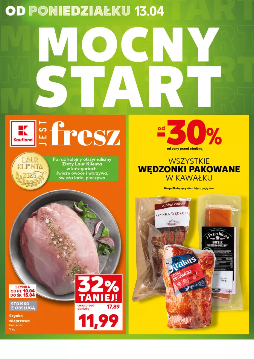 Gazetka promocyjna Kaufland - Mocny Start - ważna 13.04 do 15.04.2026 - strona 2 - produkty: Boczek, Laur, Olej, Owoce, Piec, Pieczywo, Szynka, Szynka wieprzowa, Warzywa