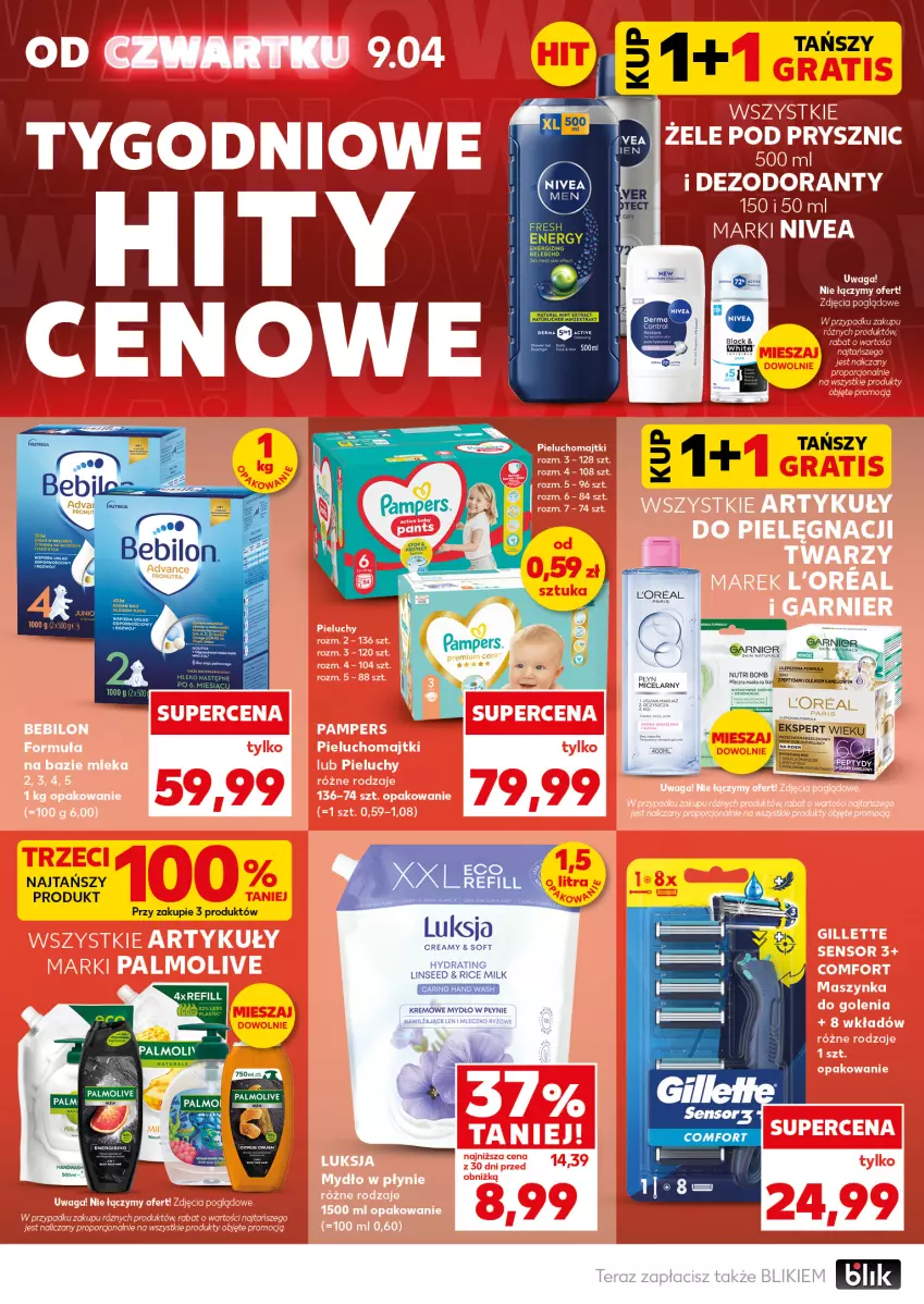 Gazetka promocyjna Kaufland - Mocny Start - ważna 13.04 do 15.04.2026 - strona 8 - produkty: Dezodorant, Garnier, Luksja, Mydło, Mydło w płynie, Nivea, Tera, Waga