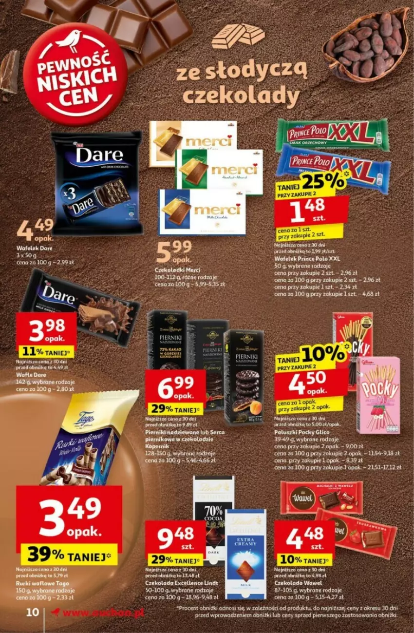 Gazetka promocyjna Auchan - ważna 24.10 do 30.10.2024 - strona 4 - produkty: Czekolada, Lindt, Piernik, Ser, Wawel