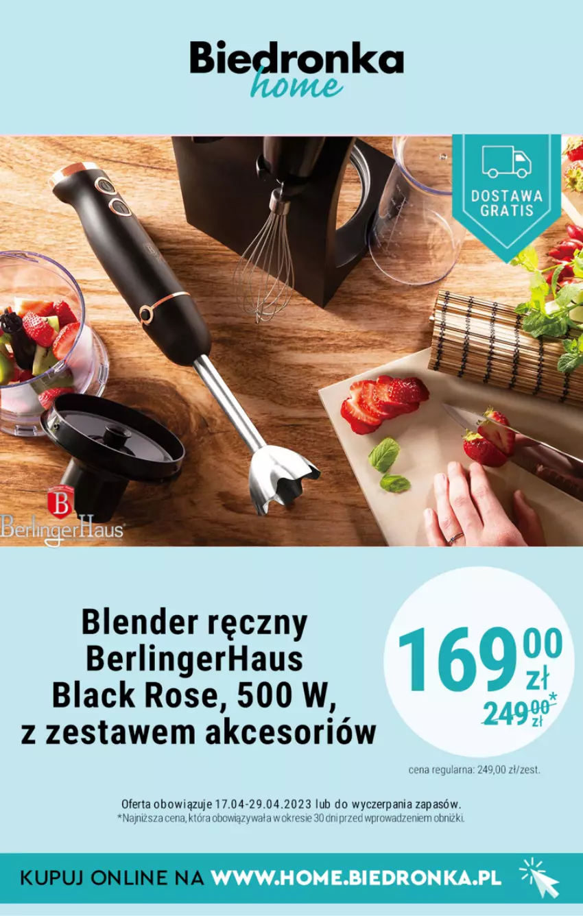 Gazetka promocyjna Biedronka - Biedronka Home - Gazetka - Biedronka.pl - ważna 16.04 do 03.05.2023 - strona 4 - produkty: Blender, Blender ręczny, Gra, Lack