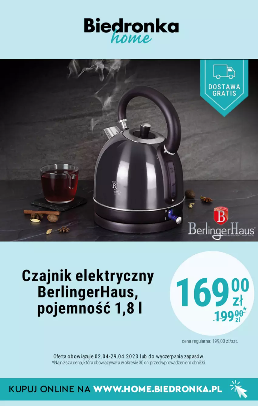 Gazetka promocyjna Biedronka - Biedronka Home - Gazetka - Biedronka.pl - ważna 16.04 do 03.05.2023 - strona 7 - produkty: Czajnik, Czajnik elektryczny