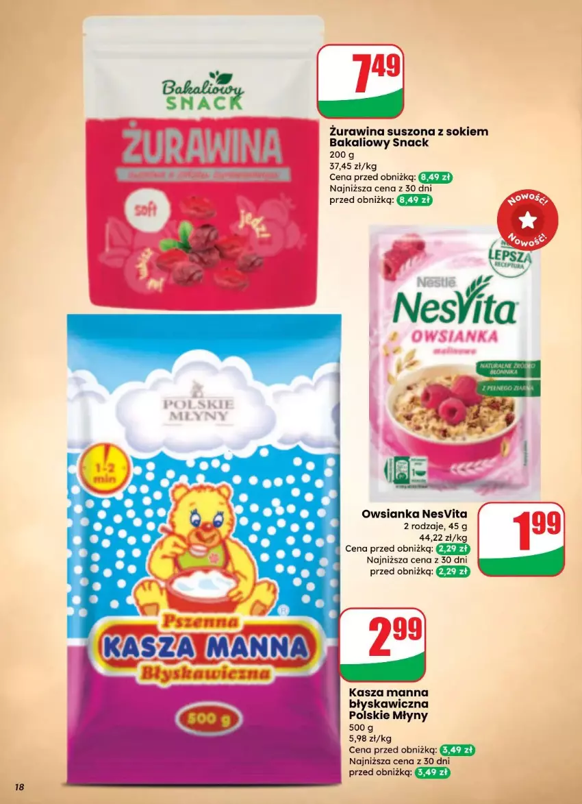 Gazetka promocyjna Dino - ważna 27.08 do 02.09.2025 - strona 10 - produkty: Kasza, Owsianka, Polskie Młyny, Sok