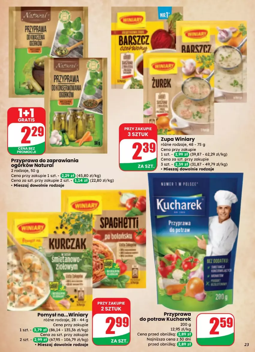 Gazetka promocyjna Dino - ważna 27.08 do 02.09.2025 - strona 16 - produkty: Kucharek, Przyprawa do potraw, Winiary, Zupa