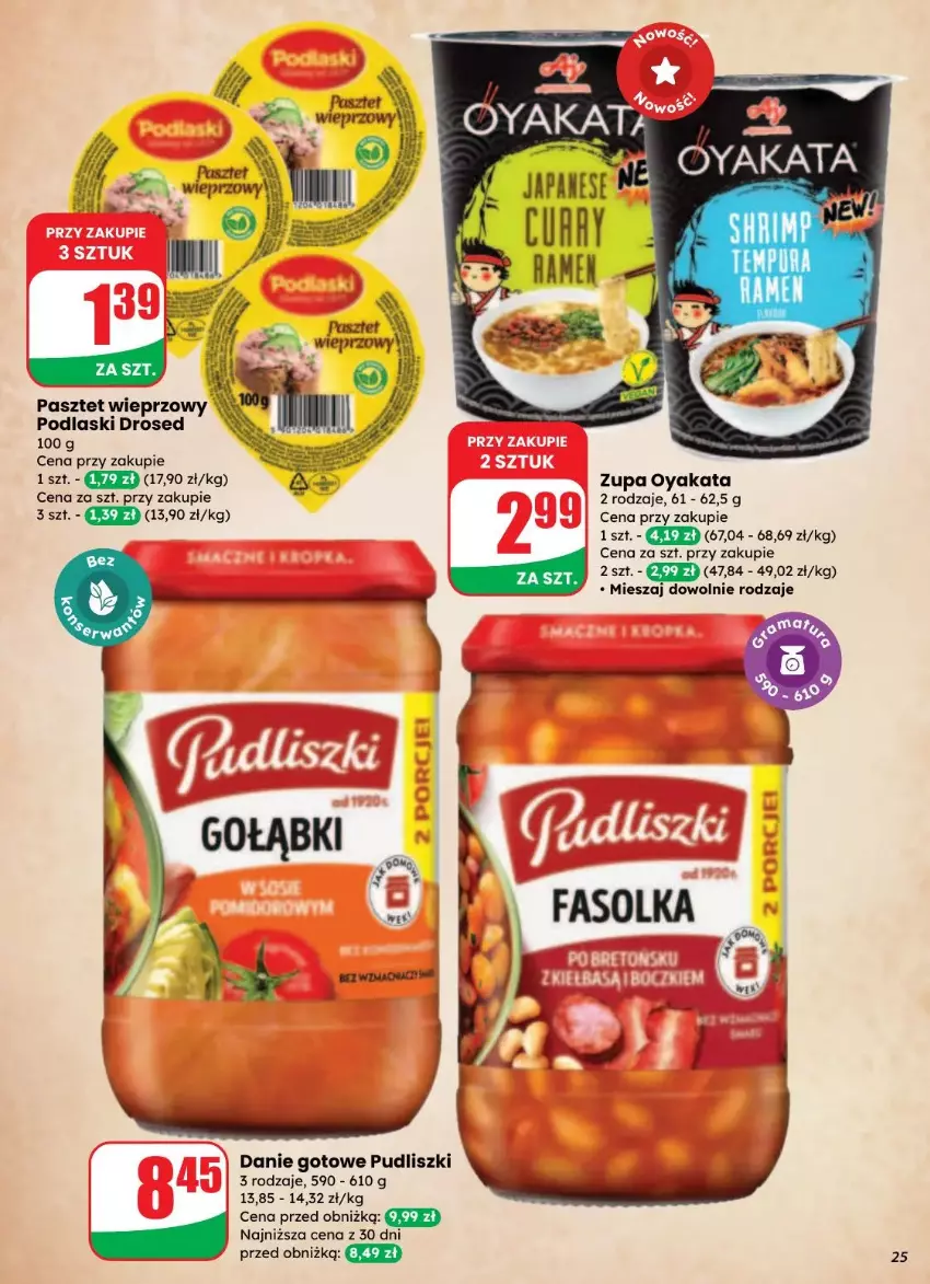 Gazetka promocyjna Dino - ważna 27.08 do 02.09.2025 - strona 18 - produkty: Danie gotowe, Pasztet, Podlaski, Pudliszki, Zupa