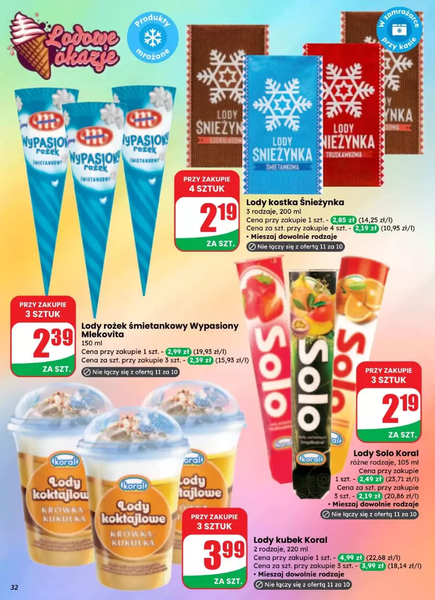 Gazetka promocyjna Dino - ważna 27.08 do 02.09.2025 - strona 26 - produkty: Kubek, Lody, Mleko, Mlekovita