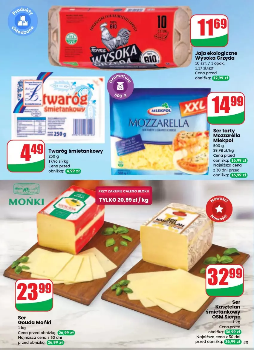 Gazetka promocyjna Dino - ważna 27.08 do 02.09.2025 - strona 38 - produkty: Fa, Gouda, Kasztelan, Mozzarella, Ser, Twaróg, Twaróg śmietankowy