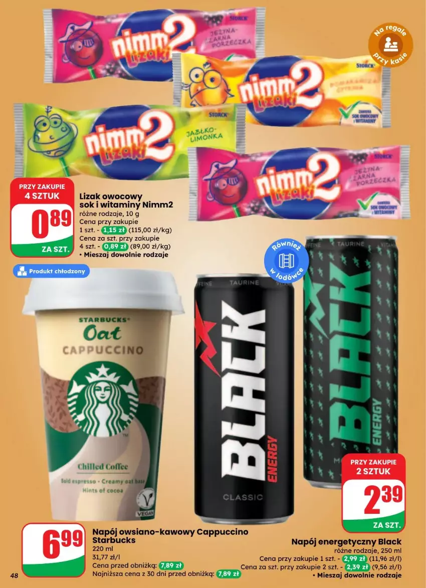 Gazetka promocyjna Dino - ważna 27.08 do 02.09.2025 - strona 43 - produkty: Cappuccino, Lack, Napój, Napój energetyczny, Nimm2, Sok
