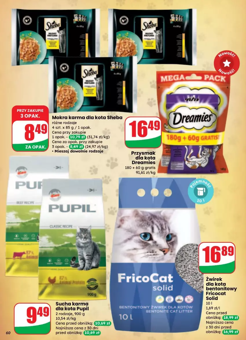 Gazetka promocyjna Dino - ważna 27.08 do 02.09.2025 - strona 57 - produkty: Gra, Mokra karma, Przysmak dla kota, Sheba, Sucha karma