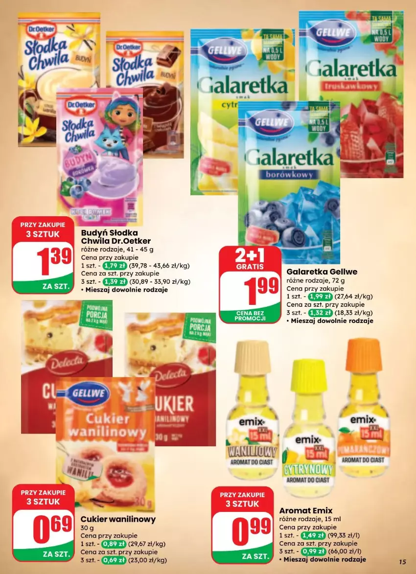 Gazetka promocyjna Dino - ważna 27.08 do 02.09.2025 - strona 7 - produkty: Budyń, Cukier, Cukier wanilinowy, Gala, Galaretka, Gra, Słodka Chwila