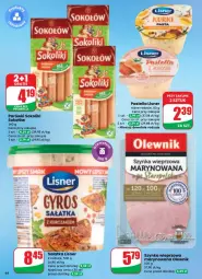 Gazetka promocyjna Dino - Gazetka - ważna od 02.09 do 02.09.2025 - strona 39 - produkty: Sałatka, Parówki sokoliki, Sok, Szynka wieprzowa, Sokołów, Parówki, Pastella, Sałat, Szynka, Olewnik, Lisner, Fa