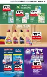 Gazetka promocyjna Netto - Od Poniedziałku - Gazetka - ważna od 03.08 do 03.08.2024 - strona 21 - produkty: Płyn do prania, Finish, Air Wick, Tablet, Cillit Bang, Woolite, Odświeżacz powietrza, Zmywarki, Tabletki do zmywarki