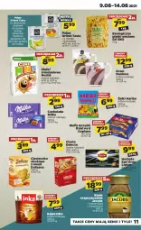 Gazetka promocyjna Netto - Gazetka spożywcza - Gazetka - ważna od 14.08 do 14.08.2021 - strona 11 - produkty: Goplana, Earl Grey, Kawa rozpuszczalna, Sos, Ser, Mus, Inka, Kawa, Wafle, Płatki owsiane, LANA, Lipton, Grześki, Czekolada, Isana, Danio, Deser, Jacobs, Delecta, Herbata, Haribo, Mango, Nestlé, Milka