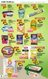 Gazetka promocyjna Netto - Gazetka spożywcza - Gazetka - ważna od 14.08 do 14.08.2021 - strona 8 - produkty: Maasdam, Jogurt naturalny, Ciasto francuskie, Sok, Ser, Gra, Salami, Danone, Zott, Bell, Jogurt, Mlekovita, Rolada Ustrzycka, Serek, Sokół, Edam, Rolada, Galbani, Fanta, Delma, Flora, Kiełbasa, Mleko, Fa