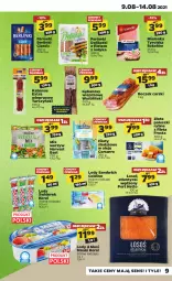 Gazetka promocyjna Netto - Gazetka spożywcza - Gazetka - ważna od 14.08 do 14.08.2021 - strona 9 - produkty: Frosta, Sok, Por, Sokołów, Mielonka tyrolska, Parówki, Cars, Paluszki rybne, Lody, Tarczyński, Boczek, Kabanos, Olej, Berlinki