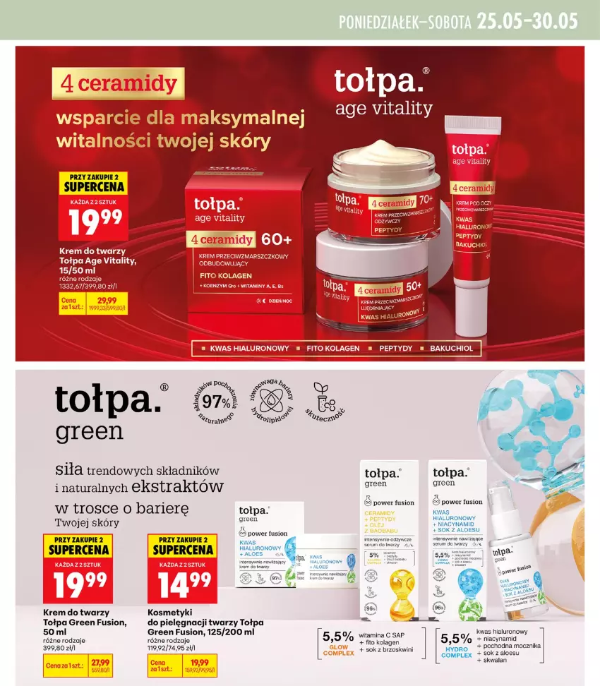 Gazetka promocyjna Biedronka - Gazetka - ważna 21.05 do 28.05.2026 - strona 19 - produkty: ELEX, Fa, Fusion, Kolagen, Krem do twarzy, Mars, Rum, Ser, Serum, Serum do twarzy, Sok, Tołpa