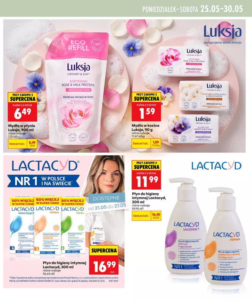 Gazetka promocyjna Biedronka - Gazetka - ważna 21.05 do 28.05.2026 - strona 25 - produkty: Gry, KOBO, Lactacyd, Luksja, Mydło, Mydło w płynie, Płyn do higieny intymnej, Sos