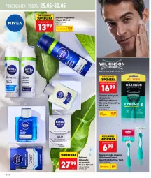 Gazetka promocyjna Biedronka - Gazetka - Gazetka - ważna od 28.05 do 28.05.2026 - strona 36 - produkty: Wilkinson Sword, Pianka do golenia, Szynka, Maszynka, Maszynka do golenia, Woda, Nivea